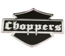 ALU NÁLEPKA ZNAK MOTOCYKEL CHOPPER CHROM