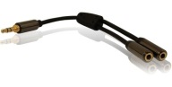 ADAPTÉR JACK rozdvojka 3,5mm 2 xJack HQ CX AA202