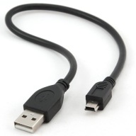 KRÁTKY USB-MINI USB kábel miniUSB AM-BM 30cm