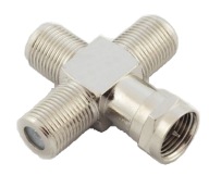 ŠTVRŤROVÝ rozdeľovač F 1 PLUG - 3 ZÁSUVKY fv(1226)