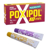POXIPOL Lepidlo, bezfarebné, dvojzložkové, transparentné, bezfarebné, silné, 14 ml