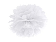 Papierová bambulka 25cm biela 1 ks pp25-008