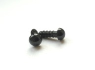 2 páry 6 mm upínacích očiek s plastovými krytkami