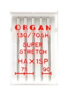 Organ Super Stretch poloploché strojové ihly MIX