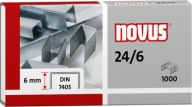 Strieborné sponky 24/6 NOVUS, 1000 ks