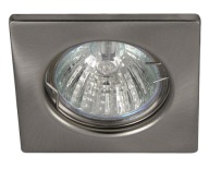 HALOGÉNOVÁ LAMPA PEVNÁ Štvorcová LAMPA PRE LED MATTE CHROM