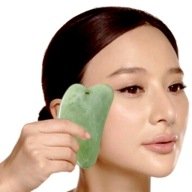 GUA SHA FACE MASÁŽNA MASÁŽNA DOSKA prírodný jadeit