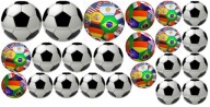 Samolepky na stenu pre deti FUTBALOVÉ LOPTY 23 ks