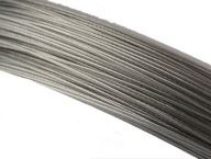 KALAIT Strieborná oceľová bižutérna šnúrka 0,38mm 6m