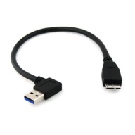Uhlový kábel USB 3.0 – USB Micro 3.0 Type B ĽAVÝ