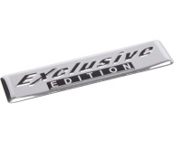 NÁLEPKA ALU CHROME ZNAK EXKLUZÍVNA EDÍCIA 3D