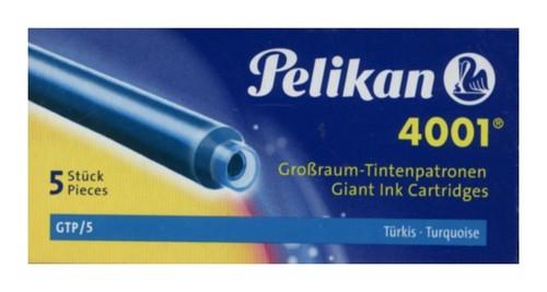 PELIKAN TURQUOISE GTP dlhé náboje/5 ks