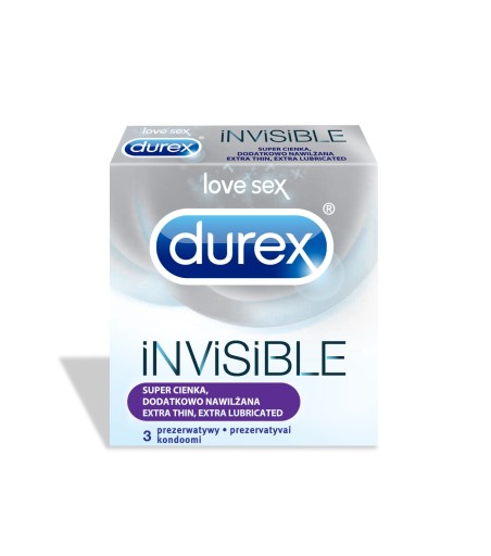Durex Invisible Condómy 3 kusy