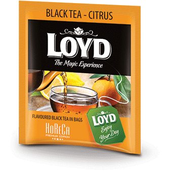 LOYD Čierny citrusový čaj vo vrecúškach 1,7g x 20