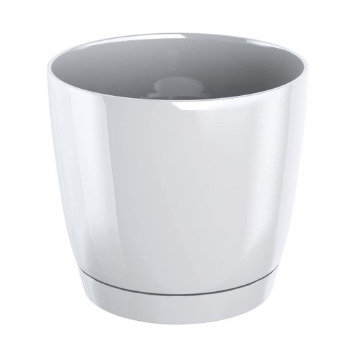 KVETINÁČ SO STOJANOM, priemer 15,5 cm, LESKLÝ