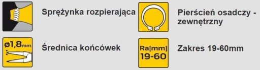 SEGERA vonkajšie kliešte 180mm rovné 32D306