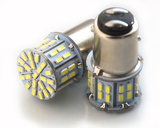 LED BAY15D 50 SMD P21W/5W studená 12V