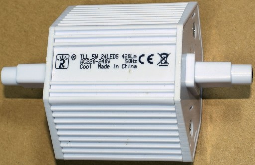 LED vlákno R7S 5W = 40W 430lm 78mm teplá studená