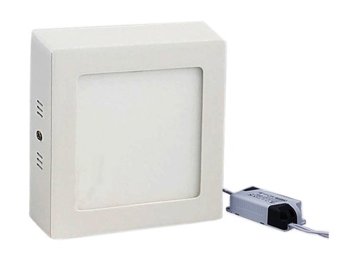 Prisadený štvorcový LED panel Gerry 6W 230V 3500K