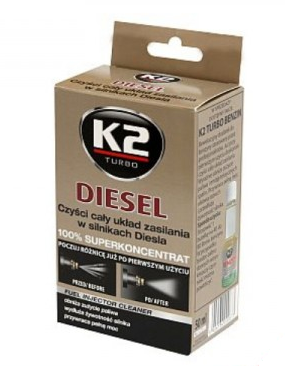 K2 DIESEL 50ML NA ČISTENIE DIESELOVÝCH VSTREKOVAČOV