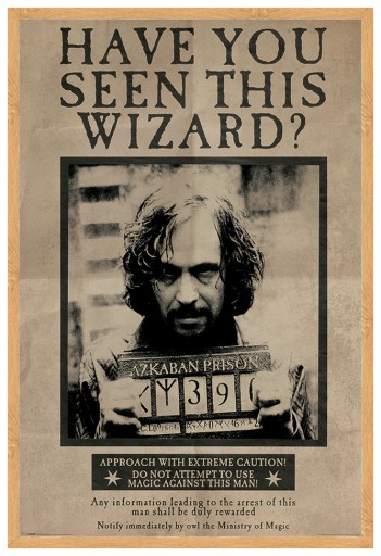 Filmový plagát Harry Potter Sirius Black filmové plagáty na stenu 61x91,5 cm