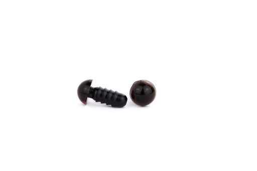 Bezpečnostné oči bezpečnostné upínacie oká pre maskotov 8mm hnedá