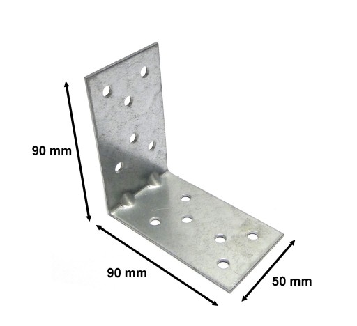UHLOVÝ KONEKTOR S RAZÍM 90x90x50
