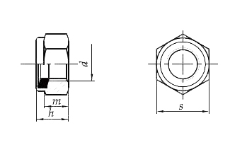 Samosvorná matica, čierna M10, 5 ks.
