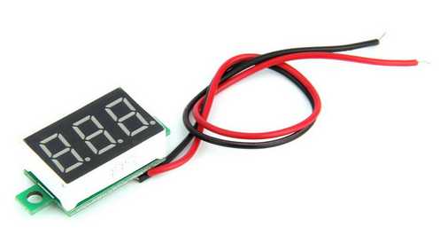 DC 4-30V LED modul voltmetra, modrý