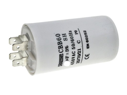 6uF 450V KONDENZÁTOR 6uF/450V pre motor CBB60A