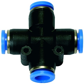 Priechodný zásuvný konektor Tekalan pre 6 mm hadicu