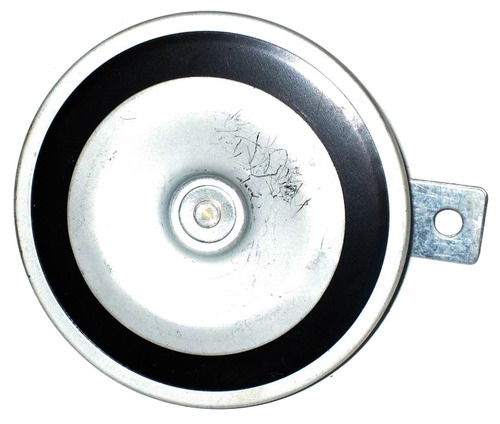 KOVOVÝ ROH SIVÁ A ČIERNA 110mm 12V MOTOCYKEL