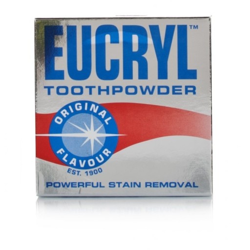 Eucryl Original Powder Powder Odstraňuje zakalenie a vodný kameň