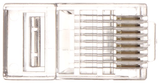 Priechodná zástrčka RJ45T*P100, balenie 100 ks. ABCV