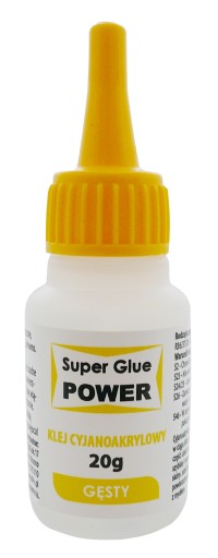 LARGE Super Glue POWER GLUE Kyanoakryl HRUBÝ 20g