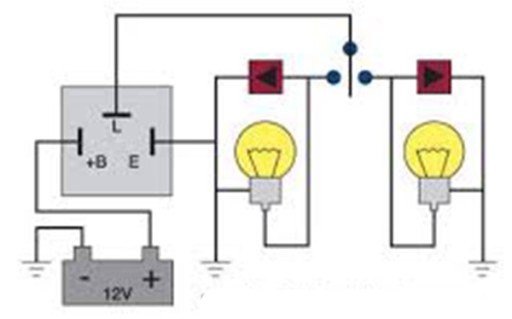 PRERUŠOVAČ SMEROV 12V 160W LED ŽIAR