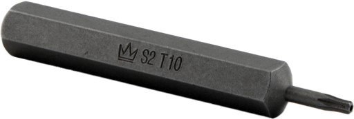 KONCOVÝ BIT 10MM TORX T10 x 75MM S2 S OTVOROM