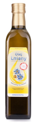 Ľanový olej lisovaný za studena, FRESH 500 ml - Omega 3
