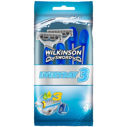 4x WILKINSON Everyday 3 Men Holiaci strojček