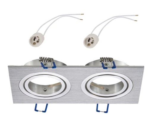 POHYBLIVÉ dvojité stropné svietidlo pre LED 230V GU10