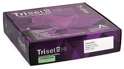 Triset-113 PE koaxiálny anténny kábel, gélový SAT kábel, 1 m