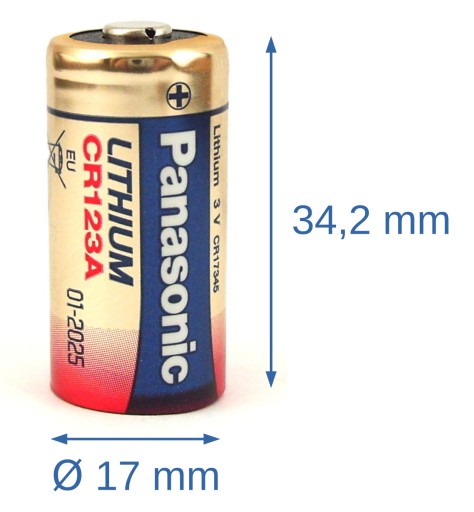 Lítiová batéria CR123 Panasonic 3V/1,4Ah (1 ks blister)