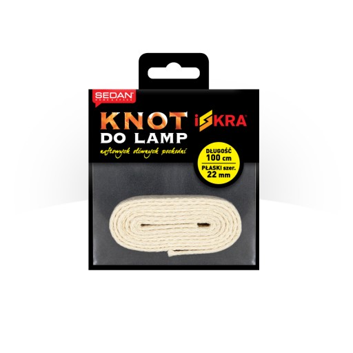 Bavlnený knôt pre baterky ISKRA 22mm 1m