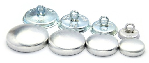 Formičky, čalúnnické gombíky na obliekanie, 100 sád, 18'' 11mm - biela