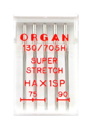Organ Super Stretch poloploché strojové ihly MIX