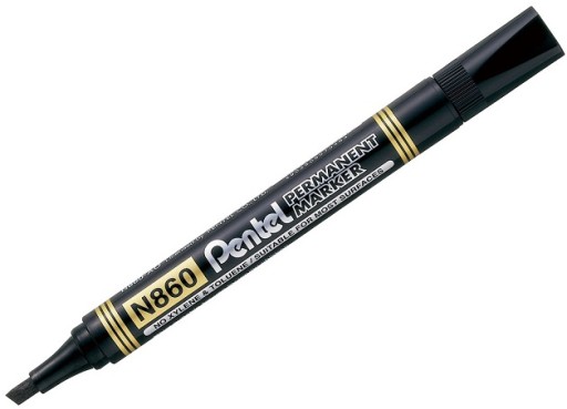 PENTEL N860 PERMANENTNÝ ZNAČOVAČ, HRANA, ČIERNA