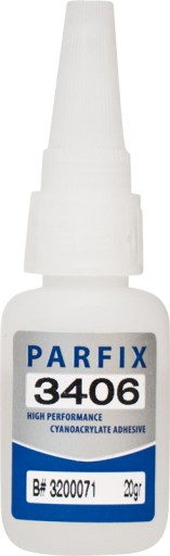 KYANOAKRYLÁTOVÉ LEPIDLO PARFIX 3406 20g GUMA ELASTOMÉR. PORÉZNY HRUBÝ