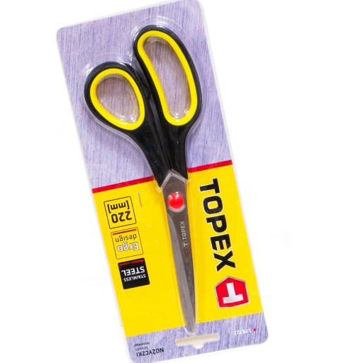 NOŽNICE S TVRDENOU NEREZOVOU ČEPEĽOU 22CM 17B722 TOPEX