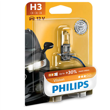 Žiarovka Philips H3 Vision +30 % viac svetla