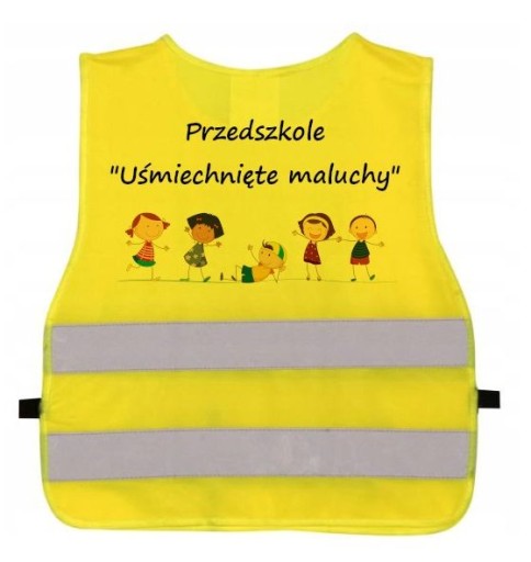REFLEXNÁ VESTA pre deti, ŽLTÁ
